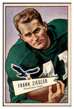 1952 Bowman Large Football #119 Frank Ziegler Eagles EX 519448