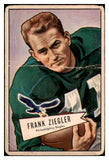 1952 Bowman Large Football #119 Frank Ziegler Eagles FR-GD 519449