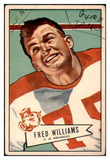 1952 Bowman Large Football #121 Fred Williams Bears PR-FR 519450