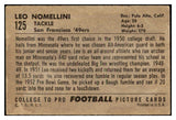 1952 Bowman Large Football #125 Leo Nomellini 49ers PR-FR 519453