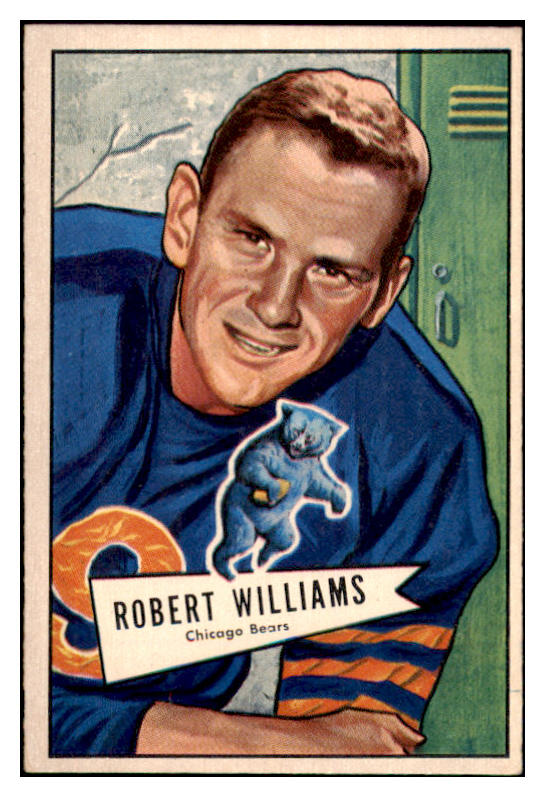 1952 Bowman Large Football #133 Robert Williams Bears EX-MT 519457