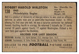 1952 Bowman Large Football #138 Bobby Walston Eagles FR-GD 519460