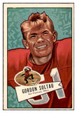 1952 Bowman Large Football #141 Gordon Soltau 49ers EX-MT 519464