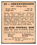 1948 Leaf #023 Ken Kavanaugh Bears VG 519488