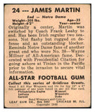 1948 Leaf #024 James Martin Notre Dame VG-EX 519489