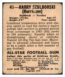 1948 Leaf #041 Harry Szulborski Purdue GD-VG 519506