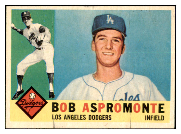 1960 Topps Baseball #547 Bob Aspromonte Dodgers EX 519515