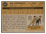 1960 Topps Baseball #547 Bob Aspromonte Dodgers EX 519515