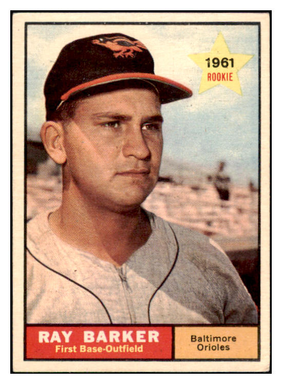 1961 Topps Baseball #428 Ray Barker Orioles EX 519518