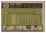 1961 Topps Baseball #563 Bob Cerv Yankees EX 519523