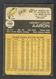 1973 Topps Baseball #100 Hank Aaron Braves EX-MT 519540