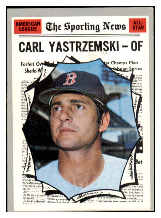 1970 Topps Baseball #461 Carl Yastrzemski A.S. Red Sox EX 519545