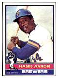 1976 Topps Baseball #550 Hank Aaron Brewers EX-MT 519549