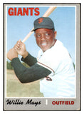 1970 Topps Baseball #600 Willie Mays Giants VG 519551