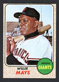 1968 Topps Baseball #050 Willie Mays Giants EX 519553