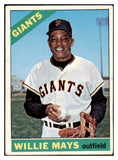 1966 Topps Baseball #001 Willie Mays Giants VG-EX 519558