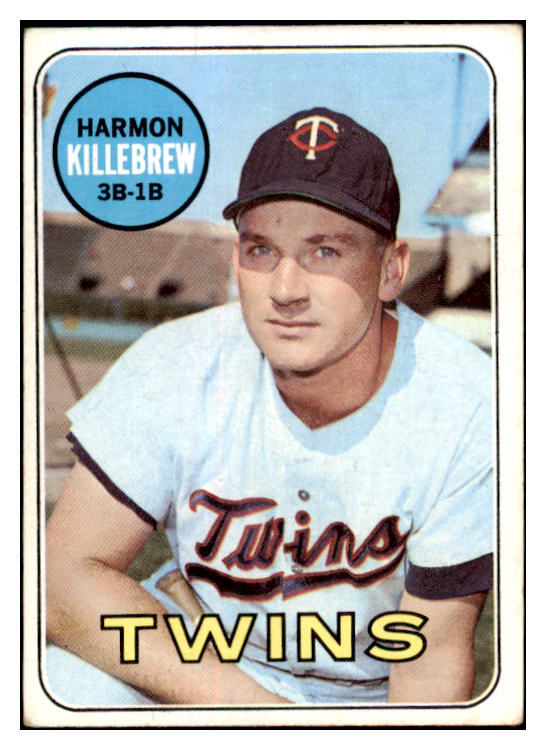 1969 Topps Baseball #375 Harmon Killebrew Twins EX 519571