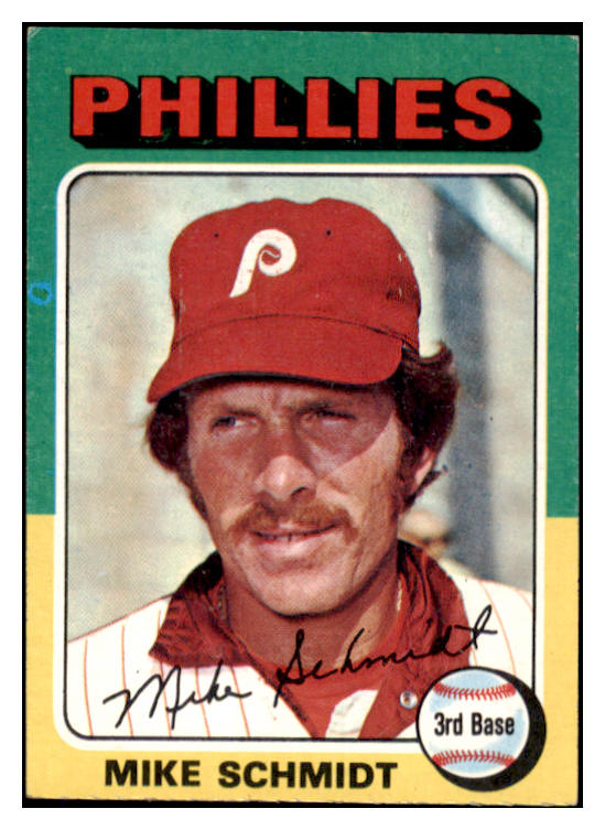 1975 Topps Baseball #070 Mike Schmidt Phillies EX 519578