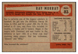 1954 Bowman Baseball #083 Ray Murray A's NR-MT 519582