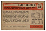 1954 Bowman Baseball #063 Earl Torgeson Phillies NR-MT 519585