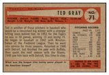 1954 Bowman Baseball #071 Ted Gray Tigers NR-MT 519593