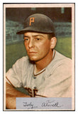 1954 Bowman Baseball #123 Toby Atwell Pirates EX-MT 519596