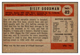 1954 Bowman Baseball #082 Billy Goodman Red Sox EX-MT 519597