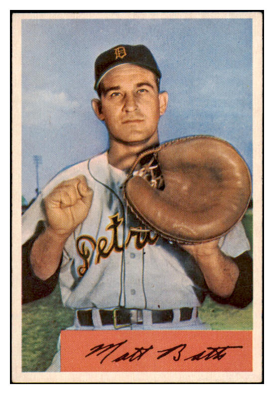 1954 Bowman Baseball #183 Matt Batts Tigers NR-MT 519601