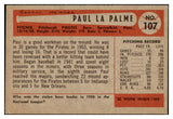 1954 Bowman Baseball #107 Paul Lapalme Pirates NR-MT 519617