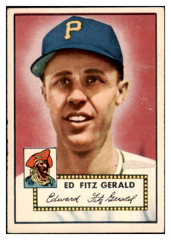 1952 Topps Baseball #236 Ed Fitzgerald Pirates EX 519627