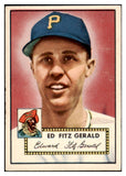 1952 Topps Baseball #236 Ed Fitzgerald Pirates EX 519627