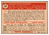 1952 Topps Baseball #149 Dick Kryhoski Browns EX 519628