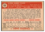 1952 Topps Baseball #152 Al Evans Red Sox EX 519635