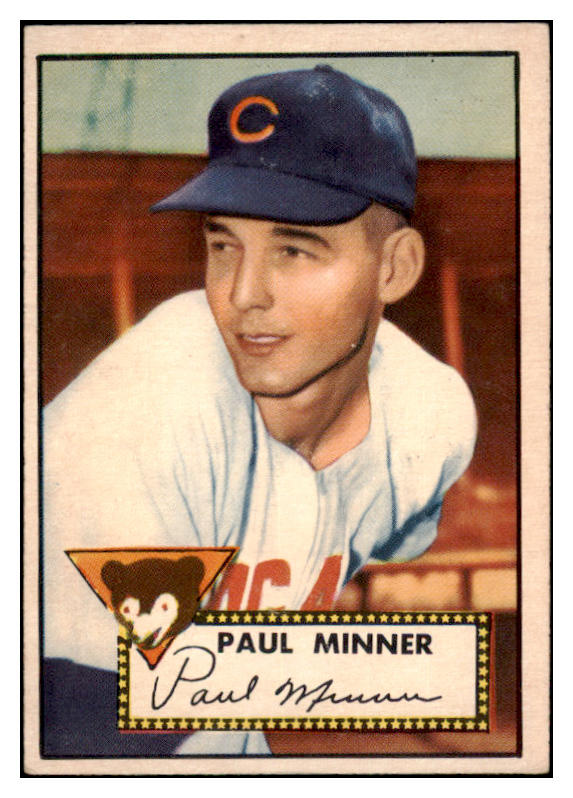 1952 Topps Baseball #127 Paul Minner Cubs EX 519637