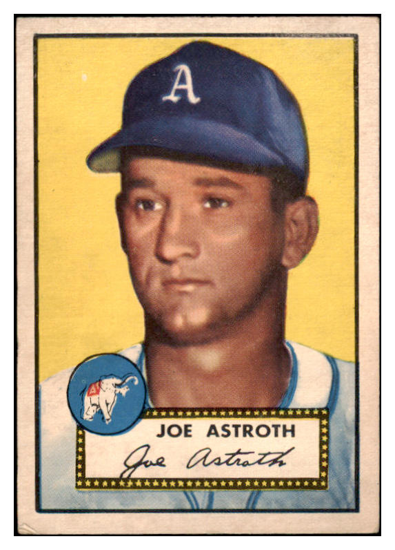 1952 Topps Baseball #290 Joe Astroth A's EX 519638