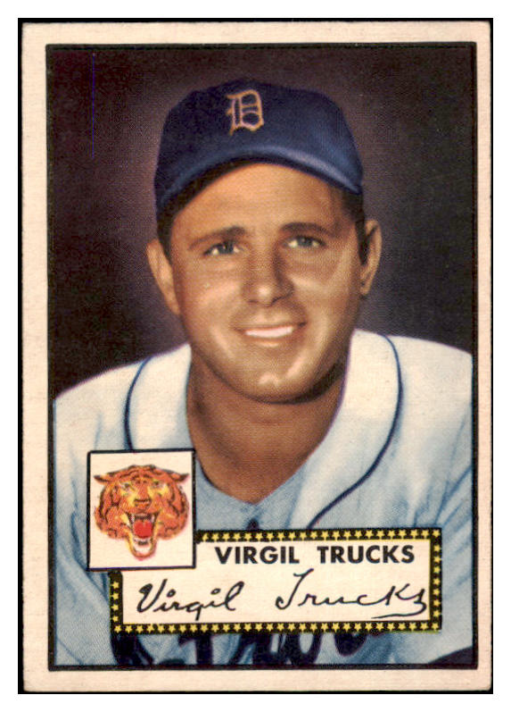 1952 Topps Baseball #262 Virgil Trucks Tigers EX 519640