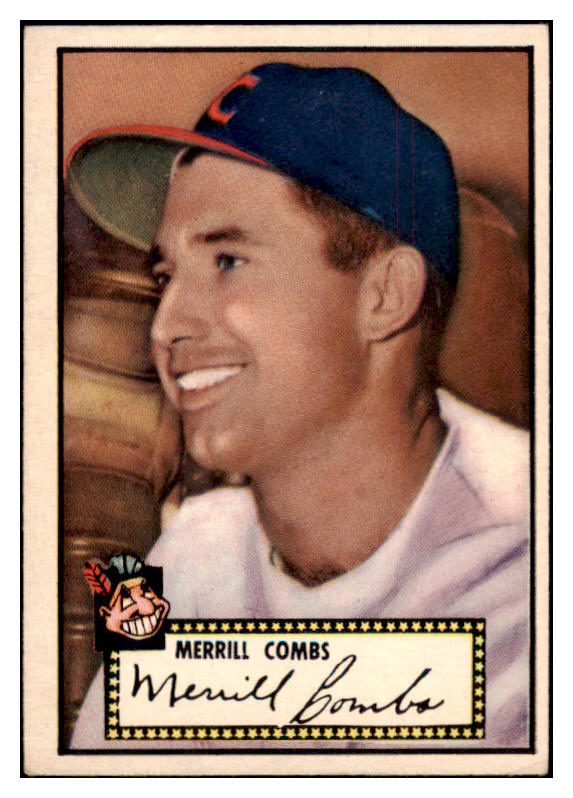 1952 Topps Baseball #018 Merrill Combs Indians EX Black 519647