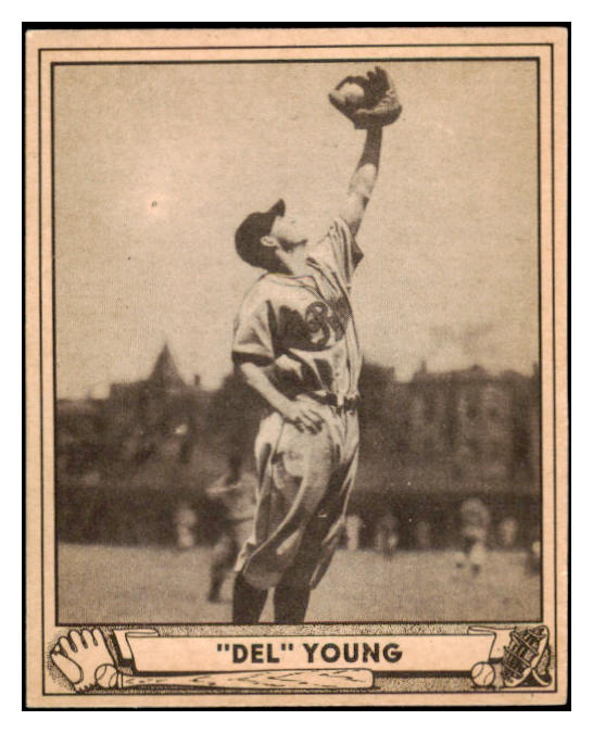 1940 Play Ball #101 Del Young Phillies EX-MT 519670