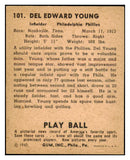 1940 Play Ball #101 Del Young Phillies EX-MT 519670