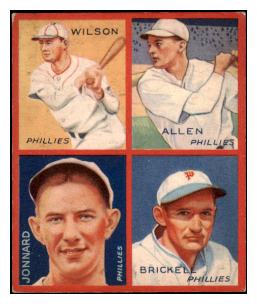 1935 Goudey #006C Wilson Allen Jonnard Brickell EX+ 519687