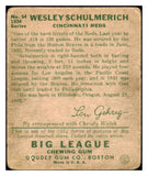 1934 Goudey #054 Wes Schulmerich Reds Good 519689