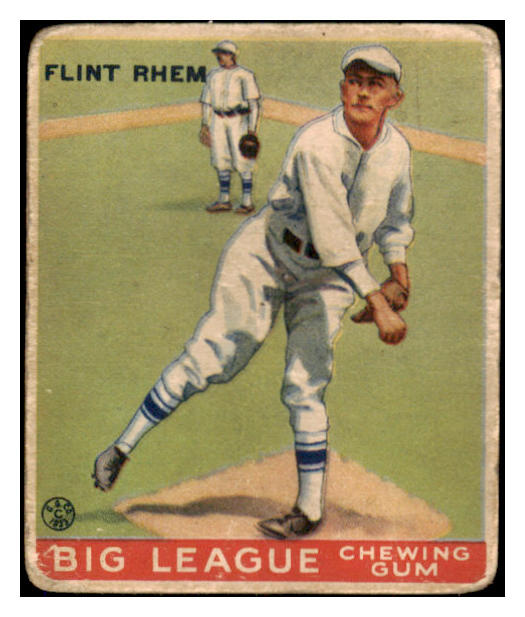 1933 Goudey #136 Flint Rhem Phillies Good 519699