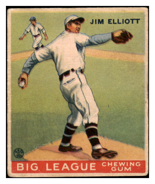 1933 Goudey #132 Jim Elliott Phillies VG-EX 519703