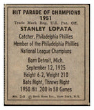 1951 Berk Ross #002-9 Stan Lopata Phillies EX-MT 519713