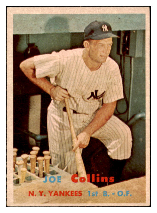 1957 Topps Baseball #295 Joe Collins Yankees EX-MT 519727