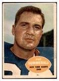 1960 Topps Football #077 Pat Summerall Giants VG-EX 519730