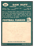 1960 Topps Football #080 Sam Huff Giants VG-EX 519733