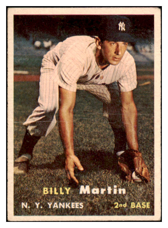 1957 Topps Baseball #062 Billy Martin Yankees GD-VG 519737