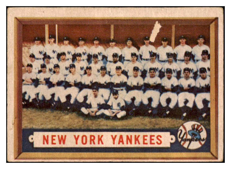 1957 Topps Baseball #097 New York Yankees Team VG-EX 519738