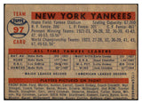 1957 Topps Baseball #097 New York Yankees Team VG-EX 519738